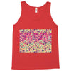 pink triangle print Tank Top