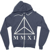 mmxi roman numerals triangle Zipper Hoodie