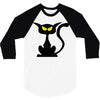 black cat 3/4 Sleeve Shirt