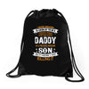 Super Cool Daddy Of A Freaking Awesome Son Drawstring Bags