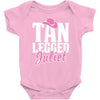 tan legged juliet Baby Bodysuit