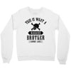 This Is What A Bad Ass Brother Looks Like Crewneck Sweatshirt