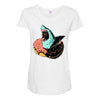 donut shark! Maternity Scoop Neck T-shirt