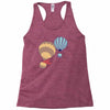 hot bear balloon Racerback Tank