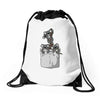 pocket koala bears Drawstring Bags