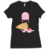 ice cream ghost Ladies Fitted T-Shirt