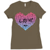 love (4) Ladies Fitted T-Shirt