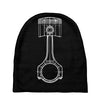 sketch of piston 3 Baby Beanies