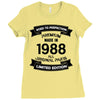 Premium Vintage  1988 Ladies Fitted T-Shirt