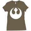 rebel alliance sticker vinyl decal star wars   car window wall decor Ladies Fitted T-Shirt