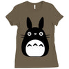 totoro Ladies Fitted T-Shirt