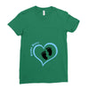 Custom baby boy name maternity design Ladies Fitted T-Shirt