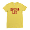 friends don't lie 1 Ladies Fitted T-Shirt