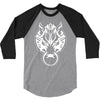 fenrir wolf motif 3/4 Sleeve Shirt