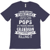 Super Cool Pops Of A Freaking Awesome Grandson T-Shirt