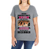 Never Underestimate A Man Who Watches Friends And Was Born in December Ladies Curvy T-Shirt