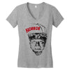 horror werewolf Women's V-Neck T-Shirt