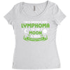 I Love Someone with Lymphoma Cancer to The Moon and Back to Infinity Women's Triblend Scoop T-shirt