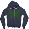 liver cancer butterfly Zipper Hoodie