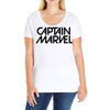 captain marvel 5 Ladies Curvy T-Shirt