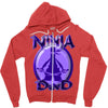 ninja dad Zipper Hoodie