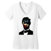 abraham lincoln independence day flag america Women's V-Neck T-Shirt