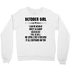 Super October Girl Crewneck Sweatshirt