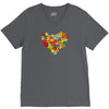 color flower V-Neck Tee