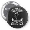 simple man running Pin-back button