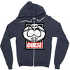 obese (collab with jay hai) Zipper Hoodie