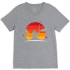 Samurai Sunset V-Neck Tee