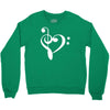 music heart rock baseball jersey Crewneck Sweatshirt