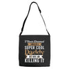 i never dreamed i would be a super cool daddy but here i am killing it Adjustable Strap Totes