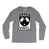 save the vinyl Long Sleeve Shirts