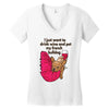 hi quality frenchie Women's V-Neck T-Shirt