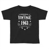 original parts vintage established 1963 perfectly aged Toddler T-shirt