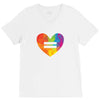 Rainbow Equality Heart V-Neck Tee