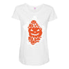 halloween pumpkins burst Maternity Scoop Neck T-shirt