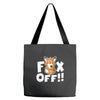 fox off Tote Bags