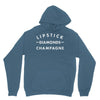 lipstick diamonds champagne Hoodie