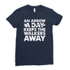 an arrow a day zombie dary Ladies Fitted T-Shirt