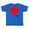 Besties Heart Family Matching Toddler T-shirt