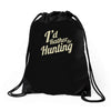 i'd rather be hunting Drawstring Bags