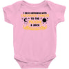 I Love Someone With Childhood Cancer To The Moon And Back To Infinity Baby Bodysuit