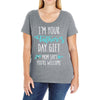 i'm your father's day gift mom says you're welcome Ladies Curvy T-Shirt