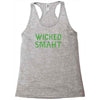 wicked smaht funny Racerback Tank