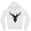 deer head vector Zipper Hoodie