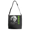 albert einstein theory of 7% proof geeky science cider scrumpy drinkin Adjustable Strap Totes