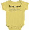Bisexual Dictionary Baby Bodysuit