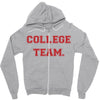 College Team Zipper Hoodie